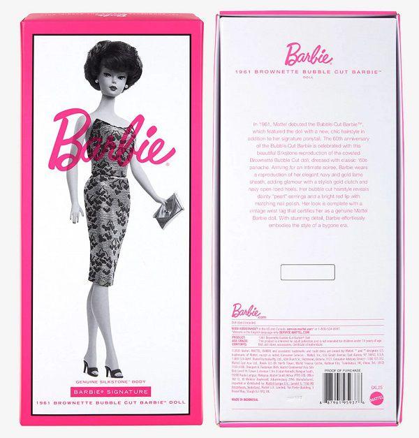 Boneca Barbie Signature Silkstone Brownette Bubble Cut 1961 - 60